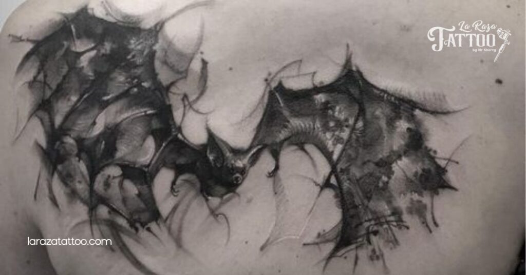 Discover the Fascinating World of Bat Tattoos: Symbolism, Styles, and Personal Meanings 4 Abstract Bat Tattoo Styles