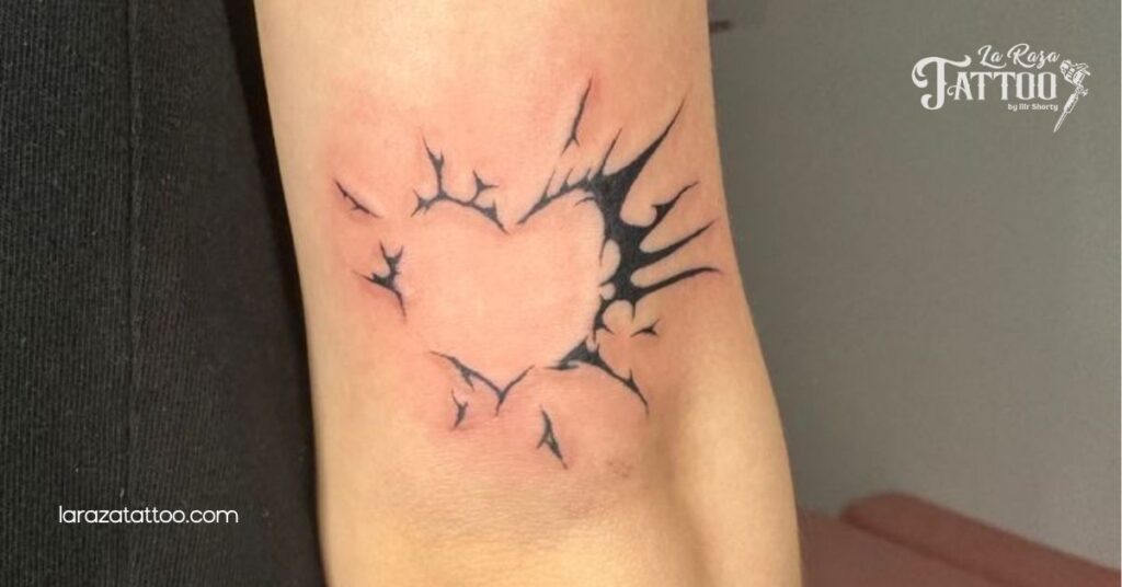 Abstract Heart Tattoos