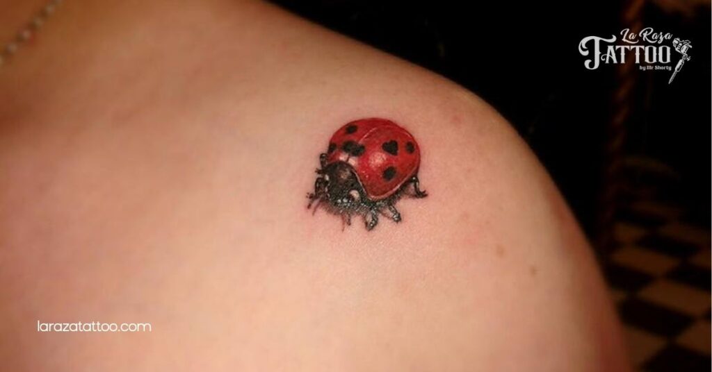 Discover the Magic of Ladybug Tattoos: Meaning, Designs, and Aftercare Tips You Need to Know 3 Abstract Ladybug Tattoos