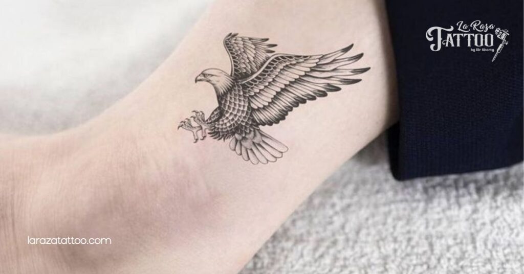 Discover the Meaning and Stunning Designs of Small Eagle Tattoos: Your Ultimate Guide 7 Ankle Placement