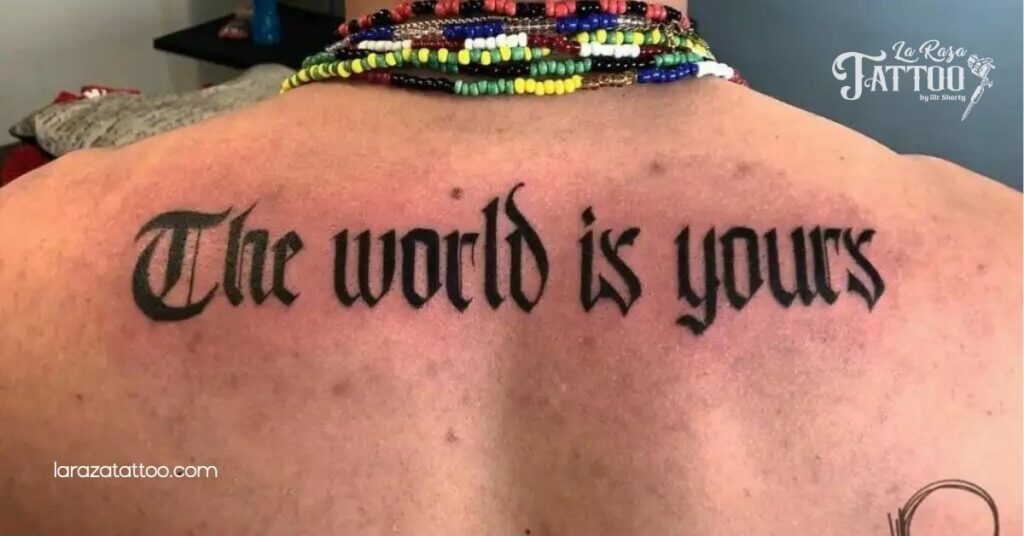 Unlock Your Ambitions: Exploring the Meaning Behind the World is Yours Tattoo 3 Artistic Representations
