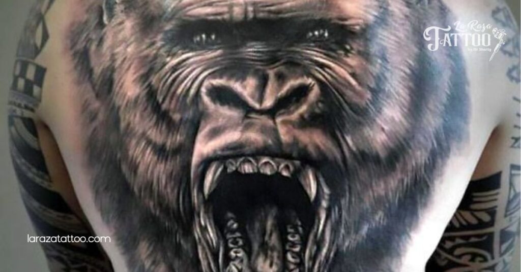 Discover the Meaning Behind Gorilla Tattoos: Strength, Style, and Stunning Designs 7 Back Gorilla Tattoos