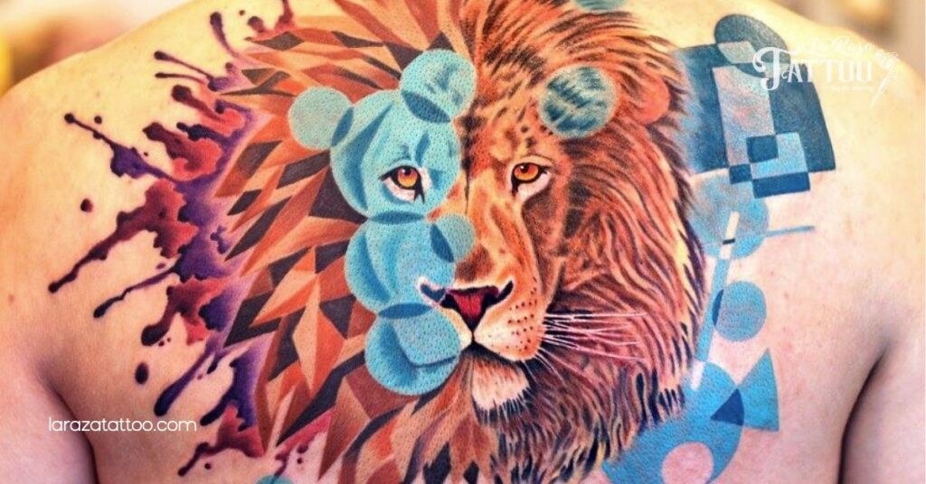 Roar with Strength: Discover Stunning Lion Tattoos and Their Powerful Meanings 11 Back Placement