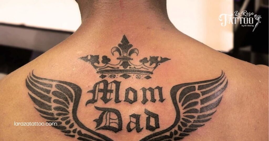 10 Heartfelt Mom and Dad Tattoo Ideas to Celebrate Family Love and Heritage 6 Back and Shoulder