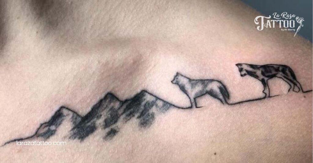 Discover the Meaning and Beauty Behind Husky Outline Tattoos: Your Ultimate Guide 6 Back and Shoulder