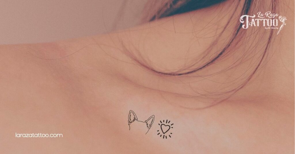 Discover the Charm of Dog Ear Outline Tattoos: A Minimalist Tribute for Dog Lovers 7 Caring for Your Dog Ear Outline Tattoo