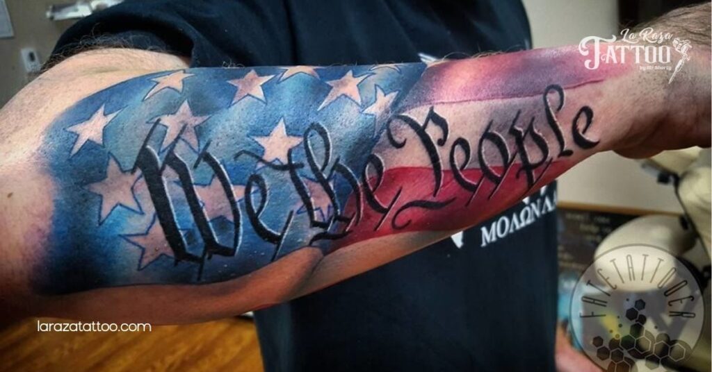 Discover the Meaning Behind the 'We the People' Tattoo: A Symbol of Unity and Patriotism 6 Caring for Your We The People Tattoo