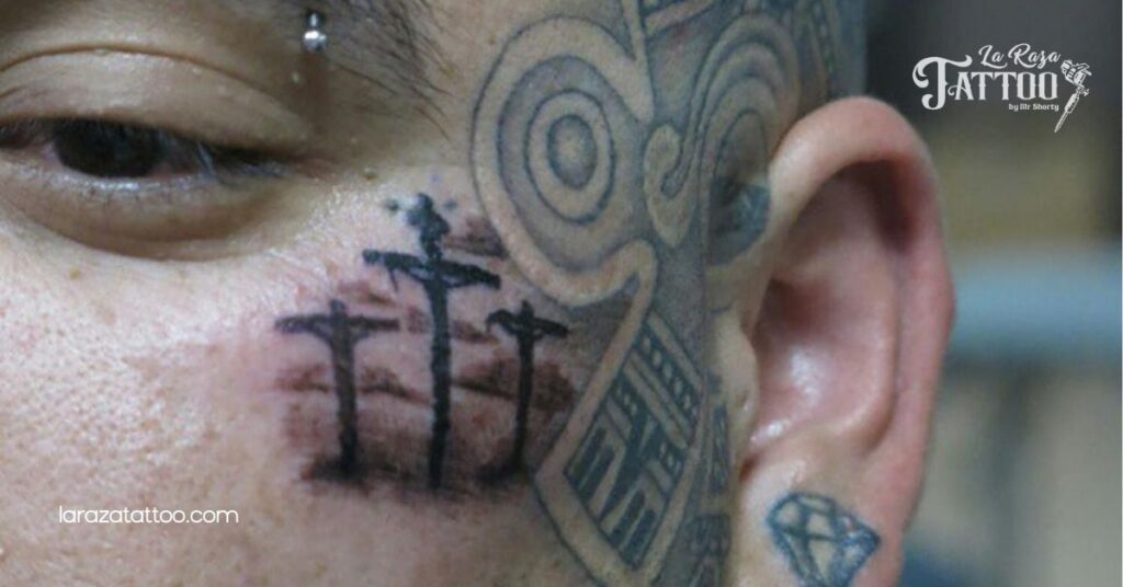 Discover the Meaning and Beauty of Three Crosses on a Hill Tattoos: A Symbol of Faith and Resilience 5 Celebrating Personal Stories with Three Crosses on a Hill Tattoos