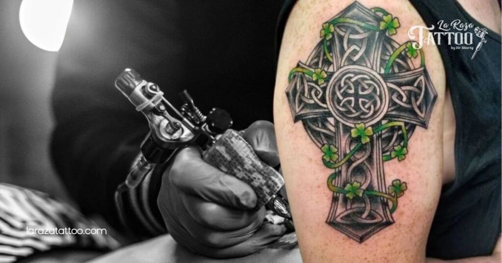 Discover the Meaning Behind Cross Tattoos on Shoulder: Design Ideas & Care Tips 4 Celtic Cross Tattoos
