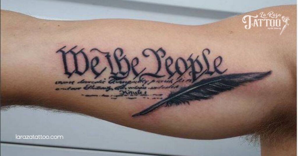 Discover the Meaning Behind the 'We the People' Tattoo: A Symbol of Unity and Patriotism 5 Choosing the Right We The People Tattoo