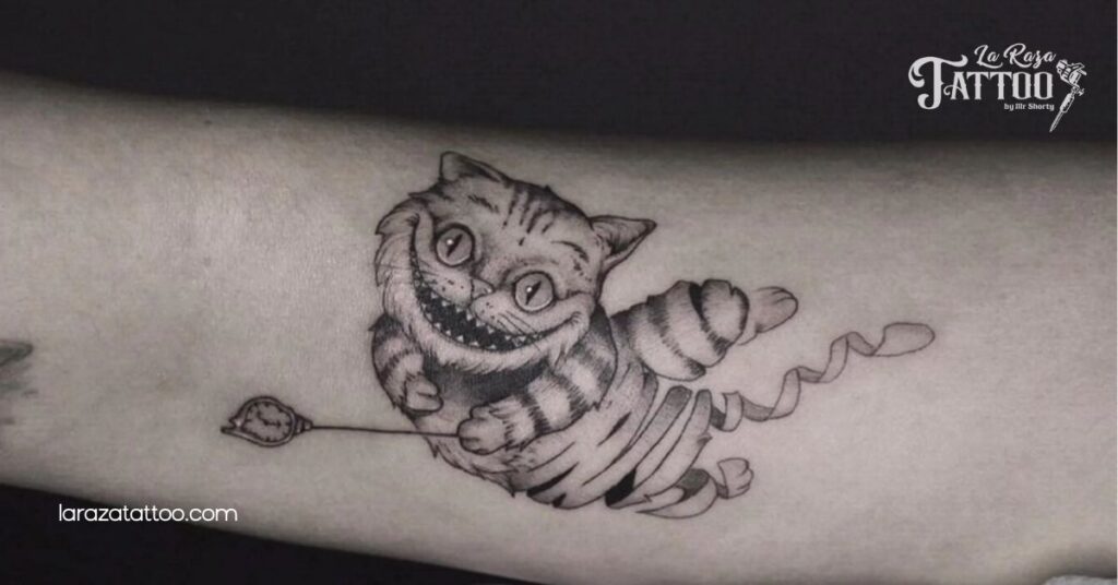 Unlock Your Personality: Exploring the Magic of Cheshire Cat Tattoos 3 Classic Cheshire Cat Tattoo Designs