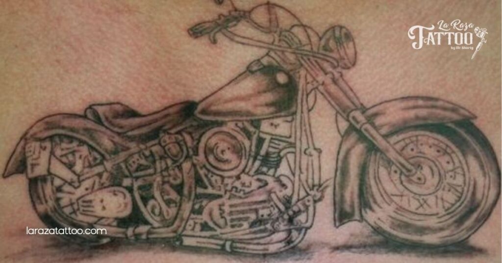 Classic Harley Davidson Motorcycle Tattoo Ideas