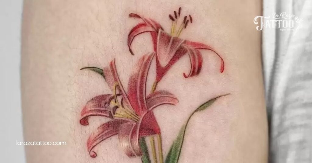 Discover the Meaning and Beauty of Tiger Lily Tattoos: A Unique Expression of Strength 5 Color Variations in Tiger Lily Tattoos