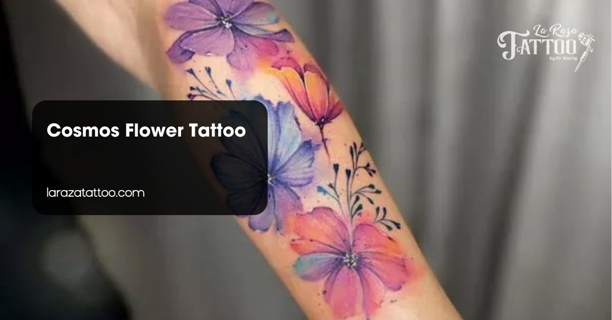 Cosmos Flower Tattoo