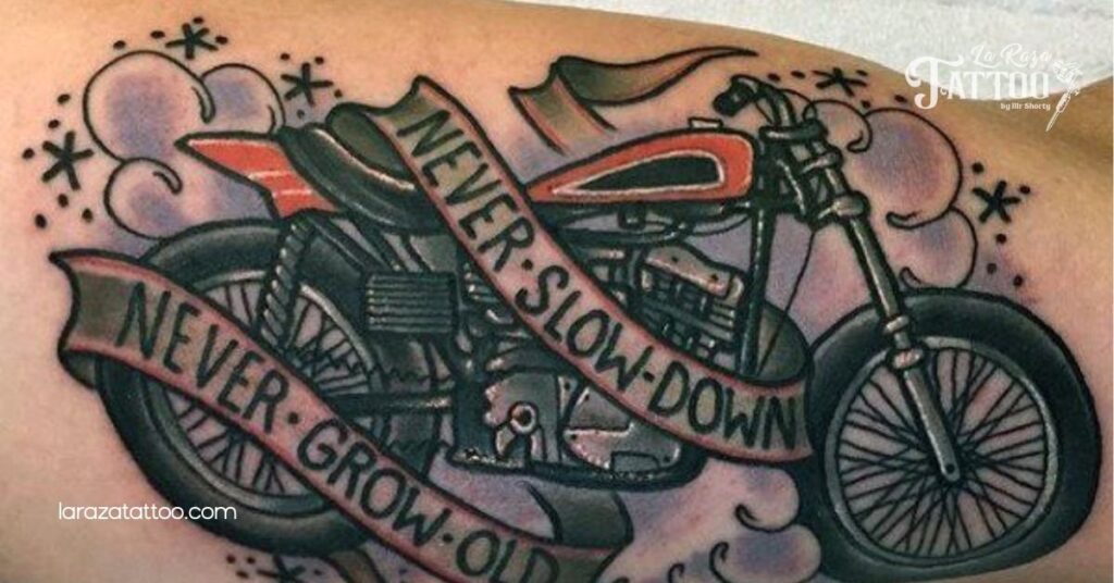 Creative Harley Davidson Motorcycle Tattoo Ideas