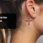 Cross Behind Ear Tattoo Ideas