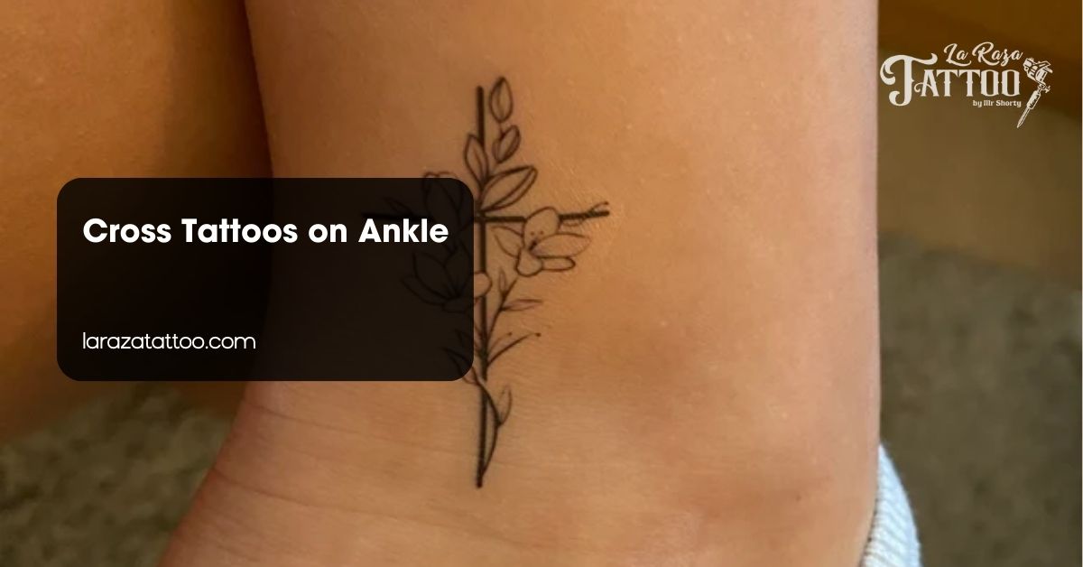 Cross Tattoos on Ankle