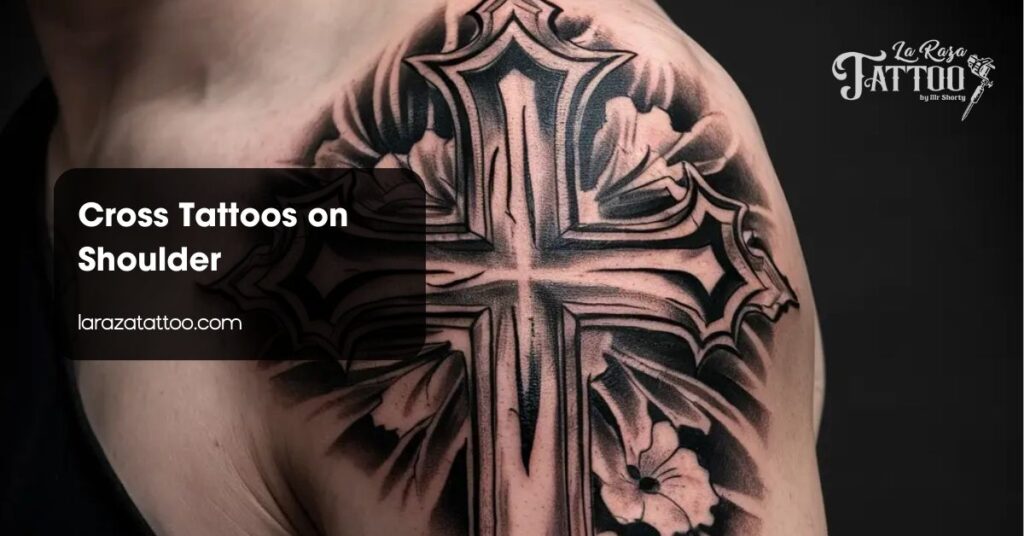 Cross Tattoos on Shoulder
