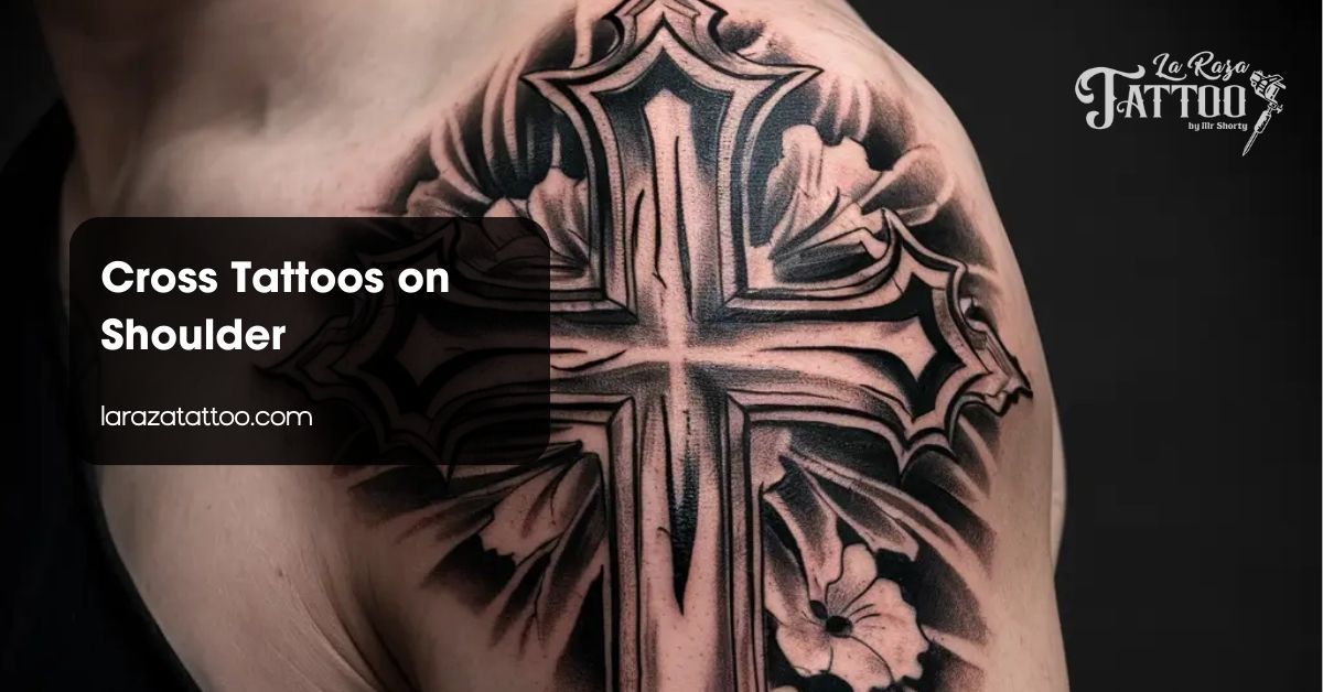Cross Tattoos on Shoulder