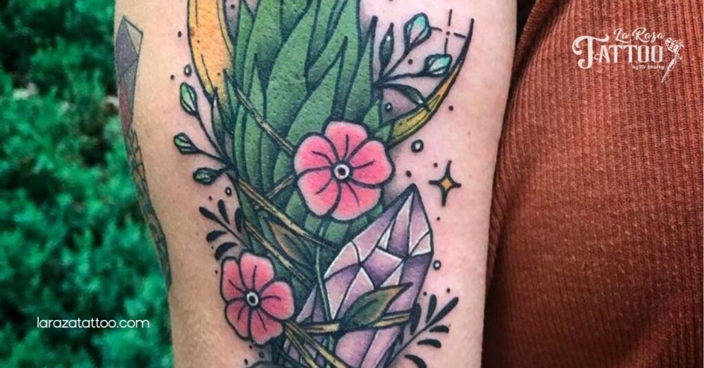 Unlock Your Spirit: Discover the Meaning Behind Witchy Tattoos and Their Mystical Designs 4 Crystals and Herbs