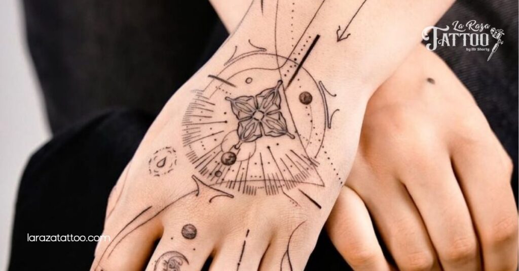 50 Stunning Hand Tattoo Ideas for Women: Express Your Style and Uniqueness 8 Elaborate Geometric Patterns