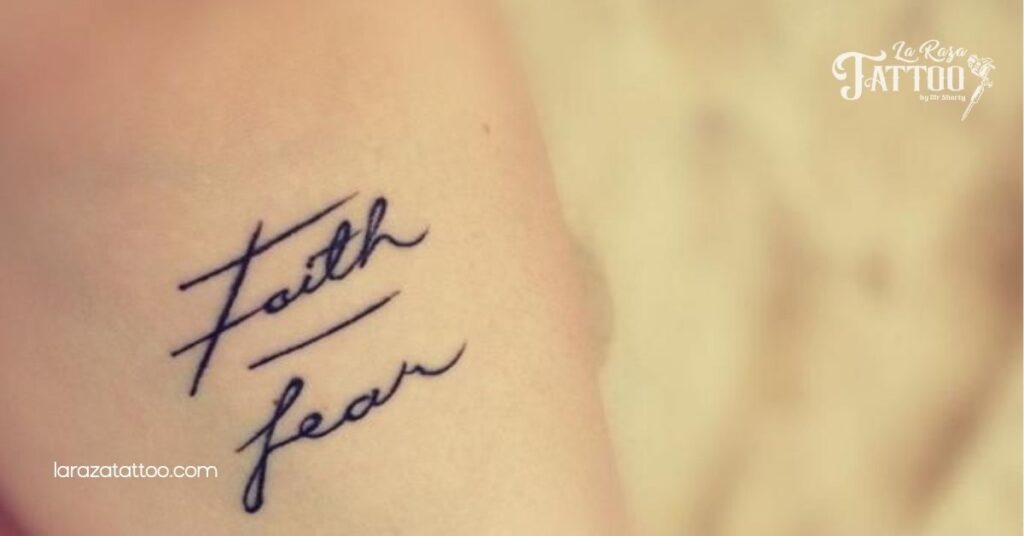 Embrace Courage: The Meaning and Inspiration Behind the Faith Over Fear Tattoo 2 Empowerment Through Faith