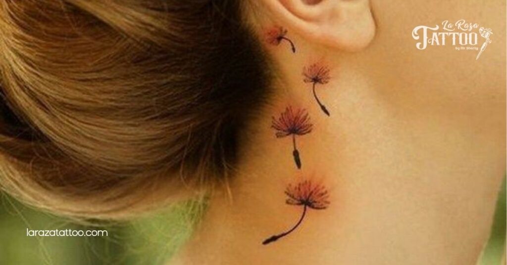 7 Stunning Tattoos Behind the Ear That Perfectly Blend Boldness and Discretion 2 Floral Tattoos Behind the Ear