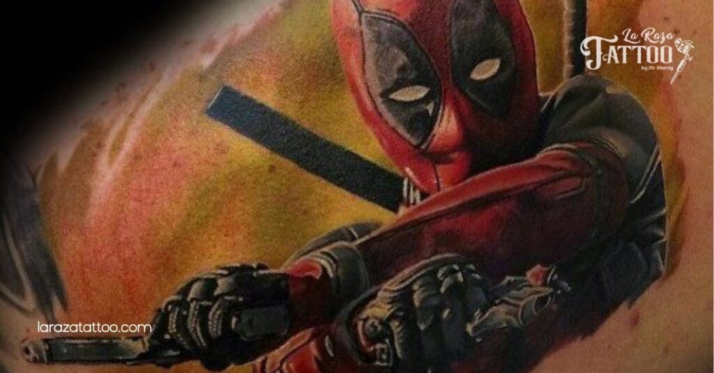 25 Cool Deadpool Tattoo Ideas to Showcase Your Fandom and Personality 3 Full Body Deadpool Illustrations