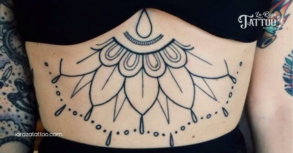 Empower Your Beauty: Stunning Stomach Tattoos for Women That Tell Your Unique Story 3 Geometric Patterns