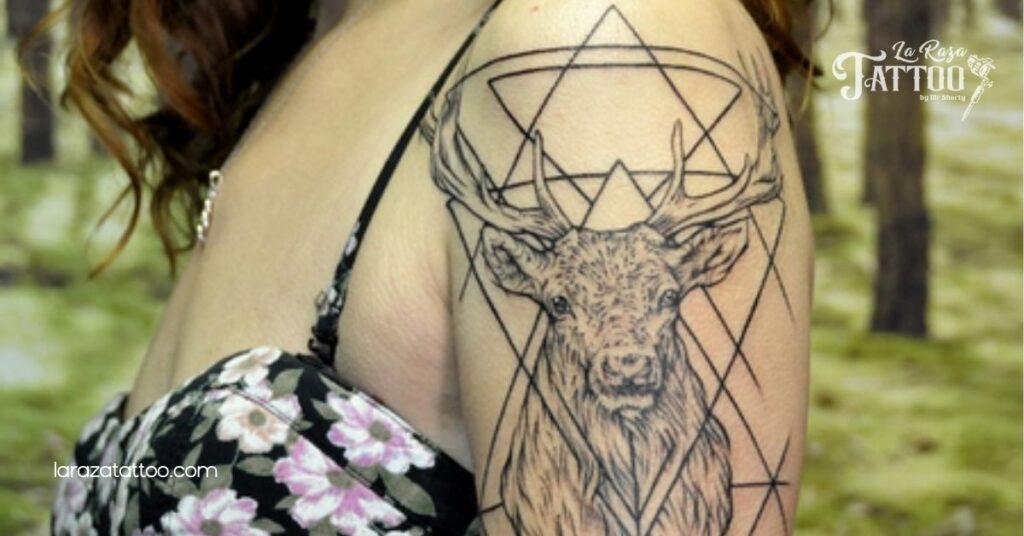 Stunning Shoulder Tattoos for Women: Discover Your Perfect Design Today 3 Geometric Shoulder Tattoos