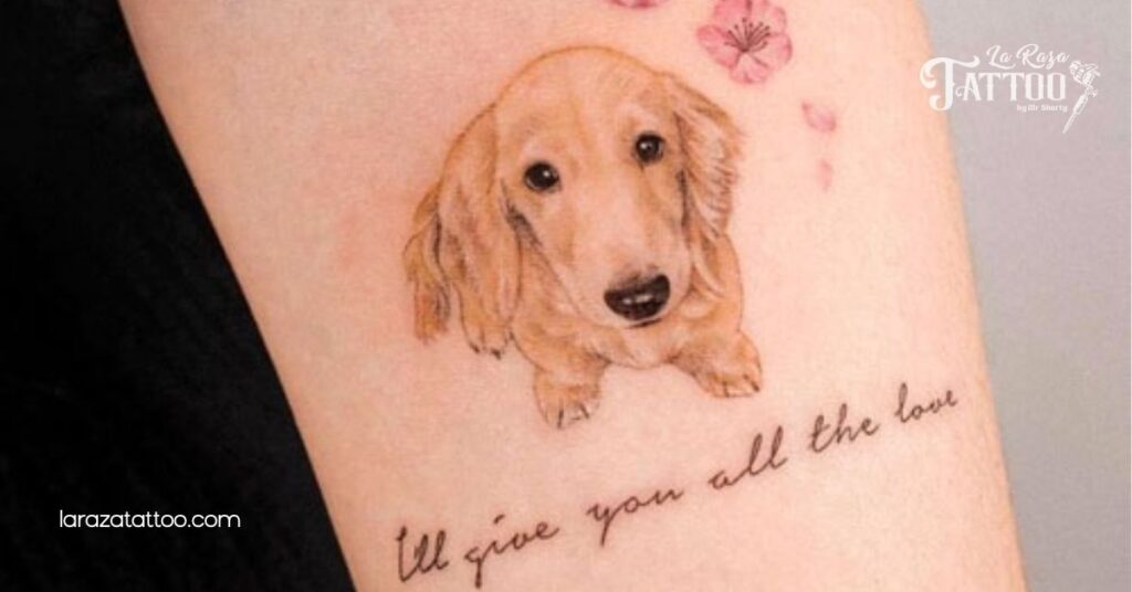 10 Heartfelt Golden Retriever Tattoos That Celebrate Your Furry Best Friend 9 Golden Retriever Quotes and Text