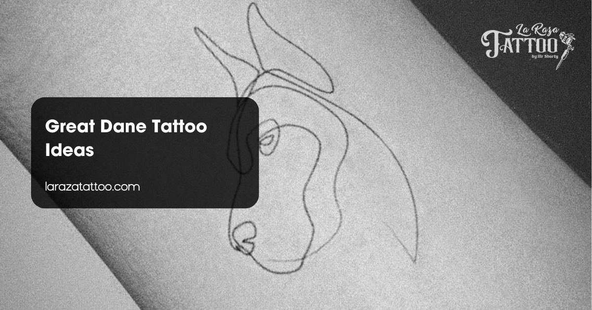 Great Dane Tattoo Ideas