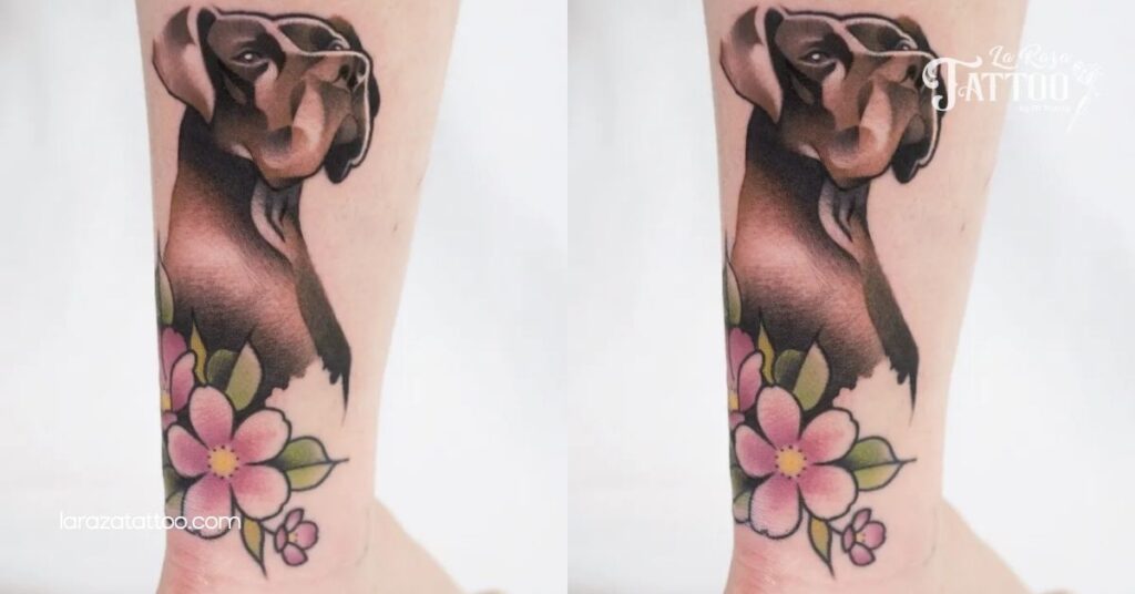 Great Dane with Natural Elements