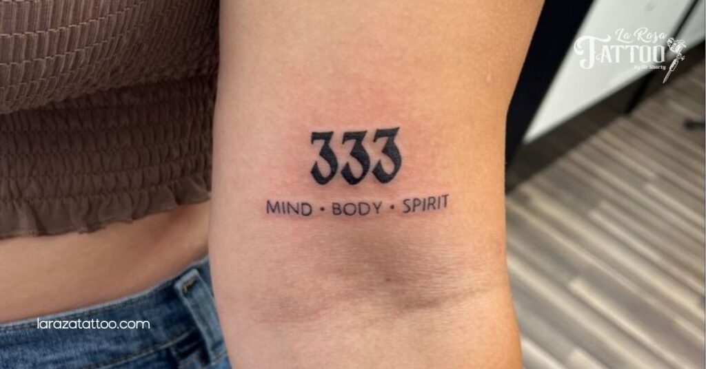 Unlock the Power of the 333 Tattoo: Your Guide to Spiritual Awakening and Personal Growth 3 Intricate 333 Tattoo Artwork