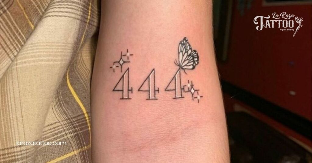 Unlock the Power of the 444 Tattoo: A Deep Dive into Its Spiritual Significance and Meaning 5 Intricate 444 Tattoo Designs