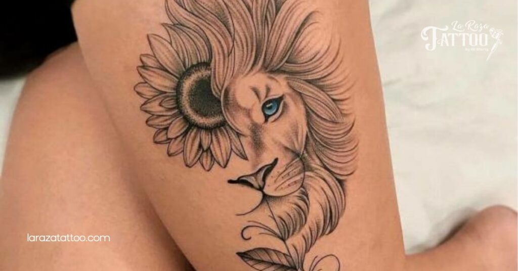 Roar with Strength: Discover Stunning Lion Tattoos and Their Powerful Meanings 12 Leg Placement