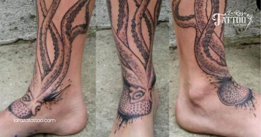 Unveiling the Allure of Octopus Tattoos: Symbolism, Styles, and Care Tips You Need to Know 8 Leg and Foot Tattoos