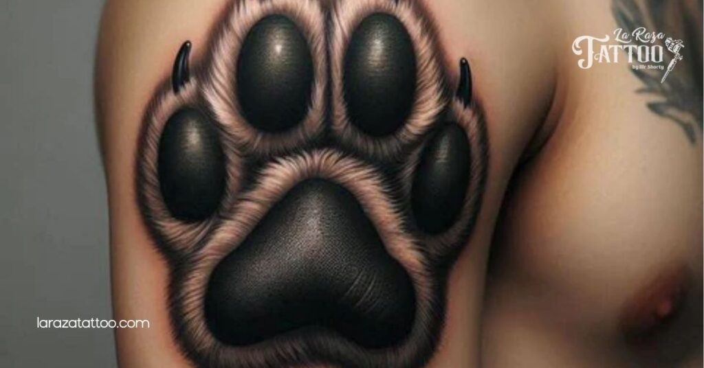 Roar with Strength: Discover Stunning Lion Tattoos and Their Powerful Meanings 7 Lion Paw Tattoos