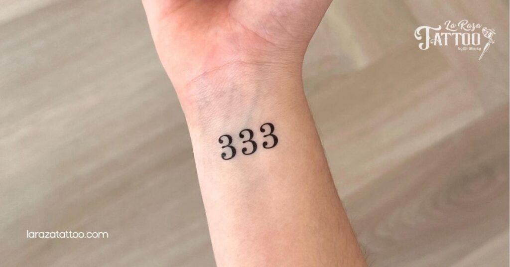 Unlock the Power of the 333 Tattoo: Your Guide to Spiritual Awakening and Personal Growth 2 Minimalist 333 Tattoo Designs