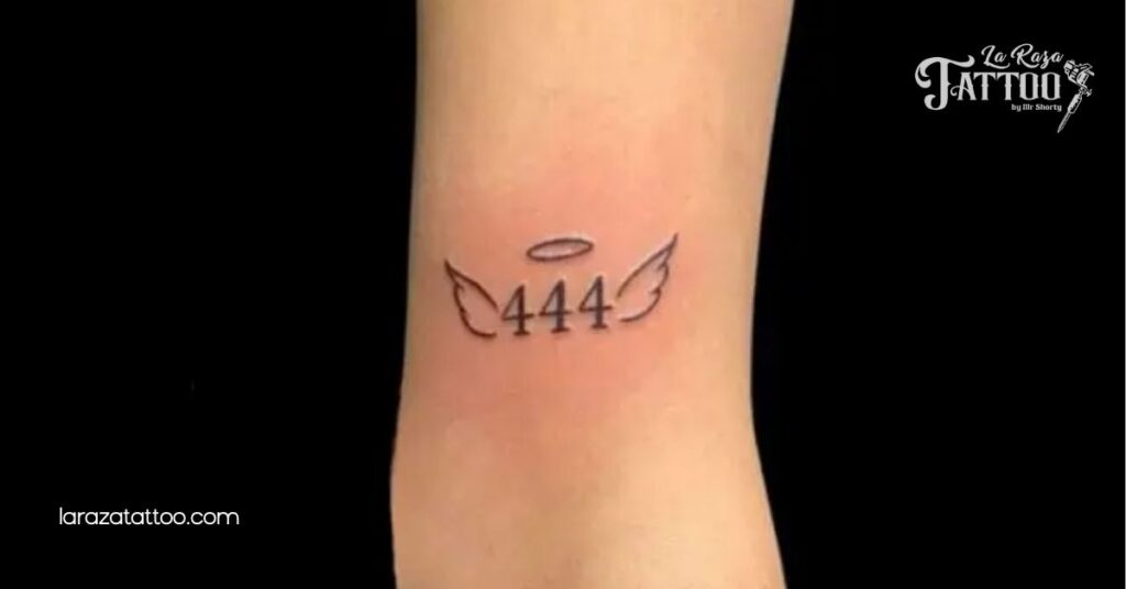 Unlock the Power of the 444 Tattoo: A Deep Dive into Its Spiritual Significance and Meaning 4 Minimalist 444 Tattoo Designs