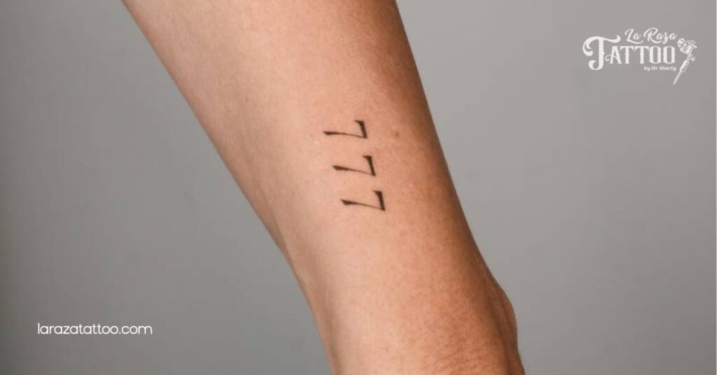 Unlock the Magic: Discover the Meaning and Designs Behind the 777 Tattoo 3 Minimalist 777 Tattoo Ideas