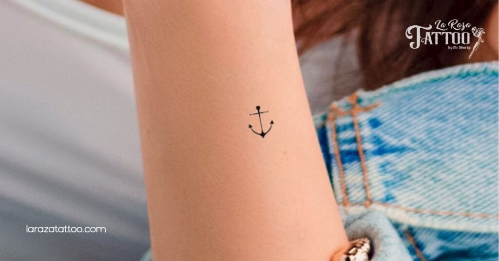 Discover the Meaning Behind Anchor Tattoos: Strength, Hope, and Unique Designs for You 4 Minimalist Anchor Tattoo Designs