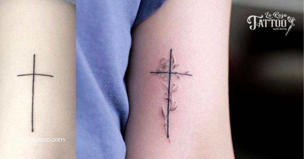 Meaningful Cross Tattoo Ideas: Designs That Reflect Your Faith and Personal Journey 2 Minimalist Cross Tattoo Concepts