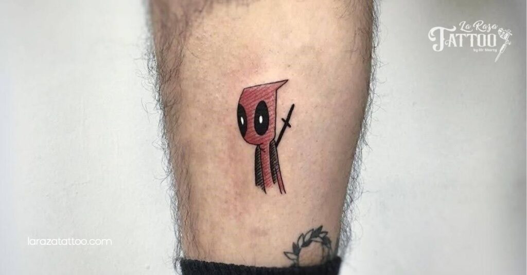 25 Cool Deadpool Tattoo Ideas to Showcase Your Fandom and Personality 4 Minimalist Deadpool Tattoos