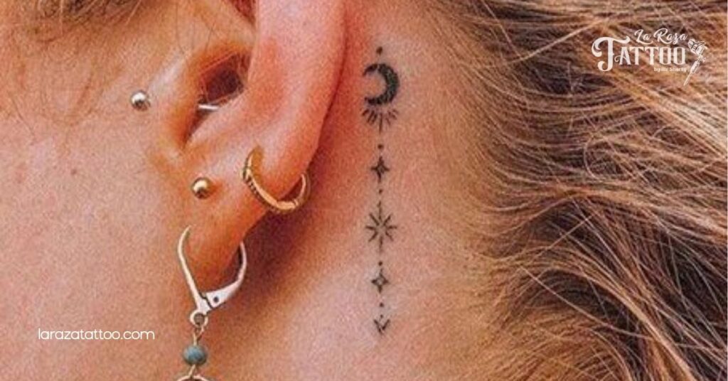 Discover the Top 10 Small Tattoos Behind the Ear That Speak Volumes 4 Minimalist Small Tattoos Behind Ear