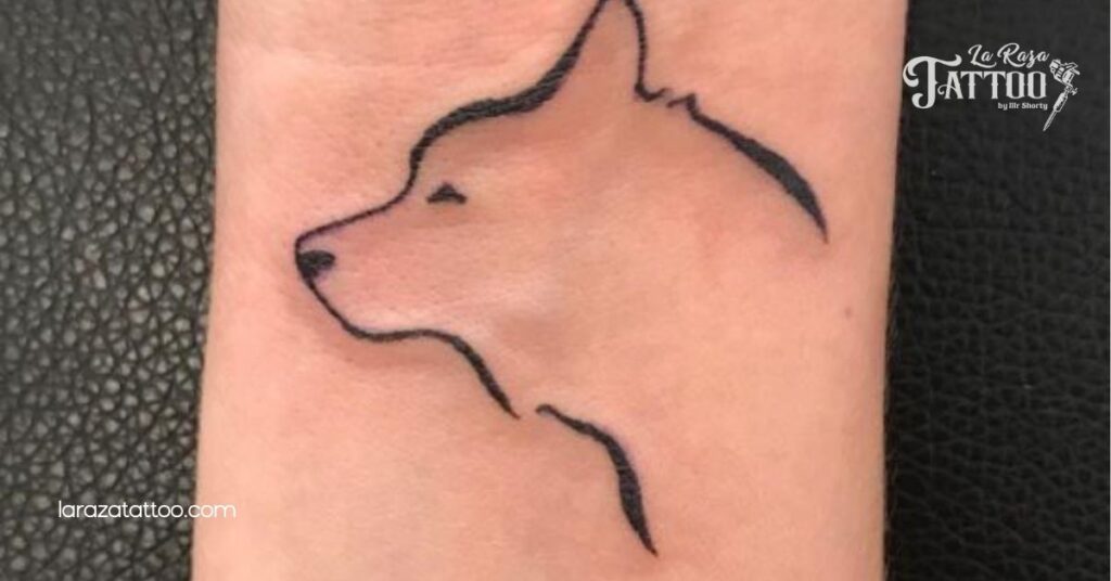 Discover the Meaning and Beauty Behind Husky Outline Tattoos: Your Ultimate Guide 3 Minimalist Styles