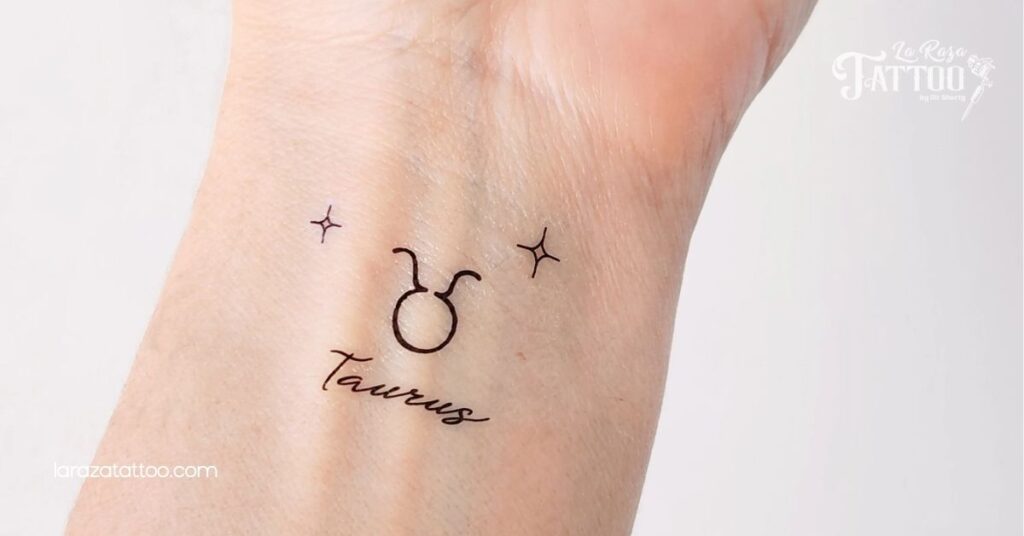Minimalistic Taurus Tattoos