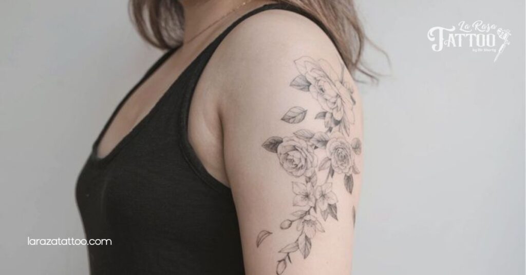 Stunning Shoulder Tattoos for Women: Discover Your Perfect Design Today 7 Partial Shoulder Tattoo Designs