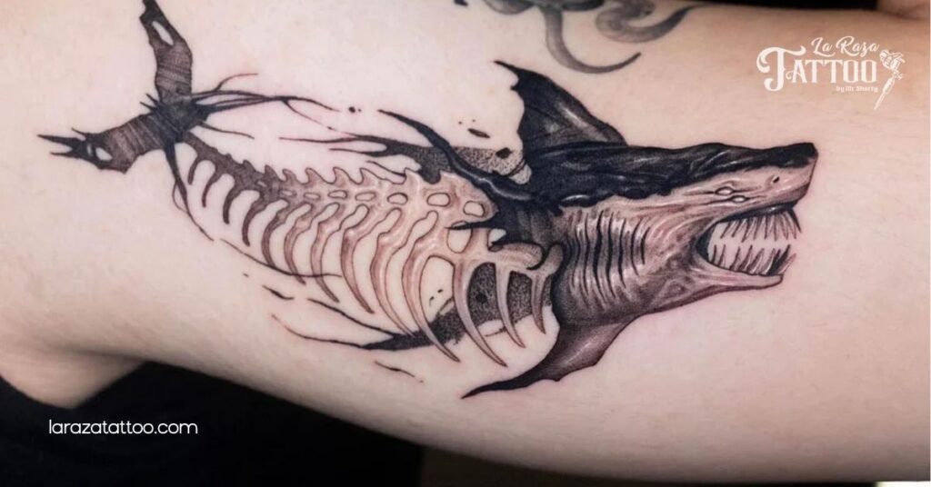 Discover the Meaning Behind Shark Outline Tattoos: Bold Symbols of Adventure and Strength 6 Placement Ideas for Shark Outline Tattoos