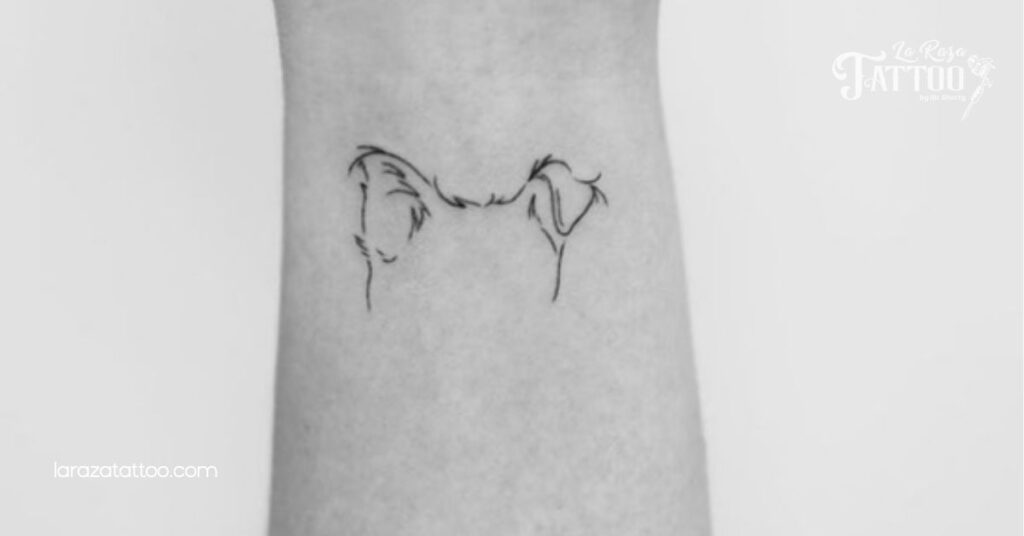 Discover the Charm of Dog Ear Outline Tattoos: A Minimalist Tribute for Dog Lovers 6 Placement Options for Dog Ear Outline Tattoos
